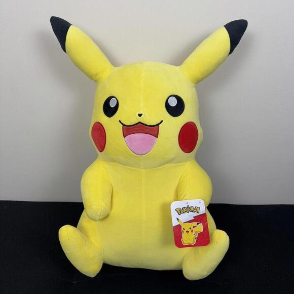 Pokemon Jazwares Pikachu 24” inch Plush Yellow Soft New Tag - Picture 2 of 11